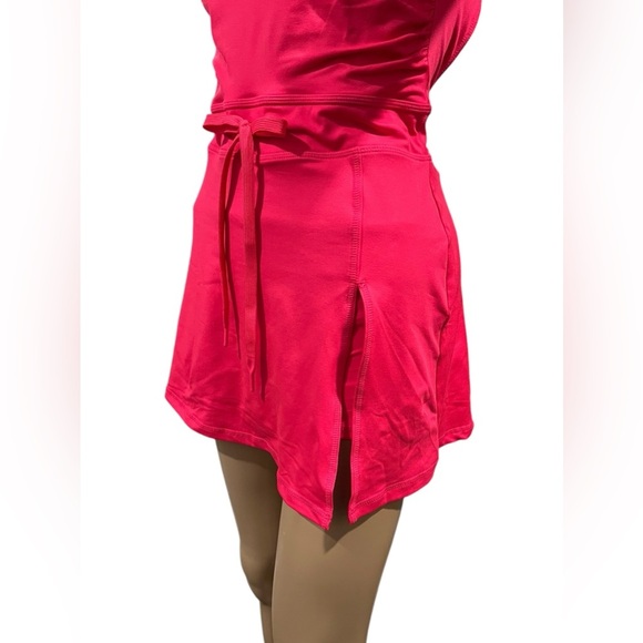 FREE PEOPLE FP MOVEMENT EASY DOES IT DRESS Waistband Malibu Pink Open Back Small - Picture 7 of 16